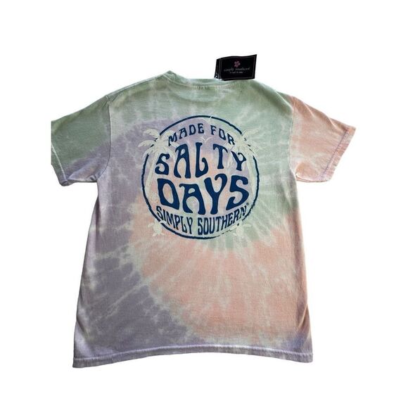 SIMPLY SOUTHERN Youth Small “Made For Salty Days” Short Sleeve Shirt - Picture 1 of 7